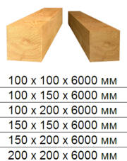Доска обрезная 40х100х6000, 40х150х6000, 40х180х6000, 40х200х6000