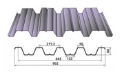 Профнастил Н60 902/845 оцинкованный со склада в Пензе